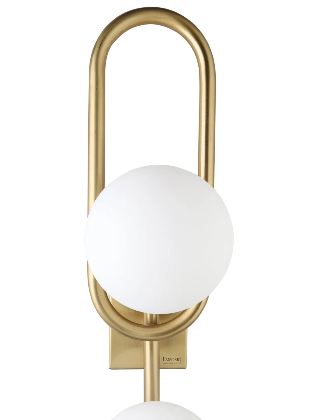 Modern Globe Wall Sconce, 2-Light Brass Finish, Contemporary Wall Mount Light Fixture - Image 6