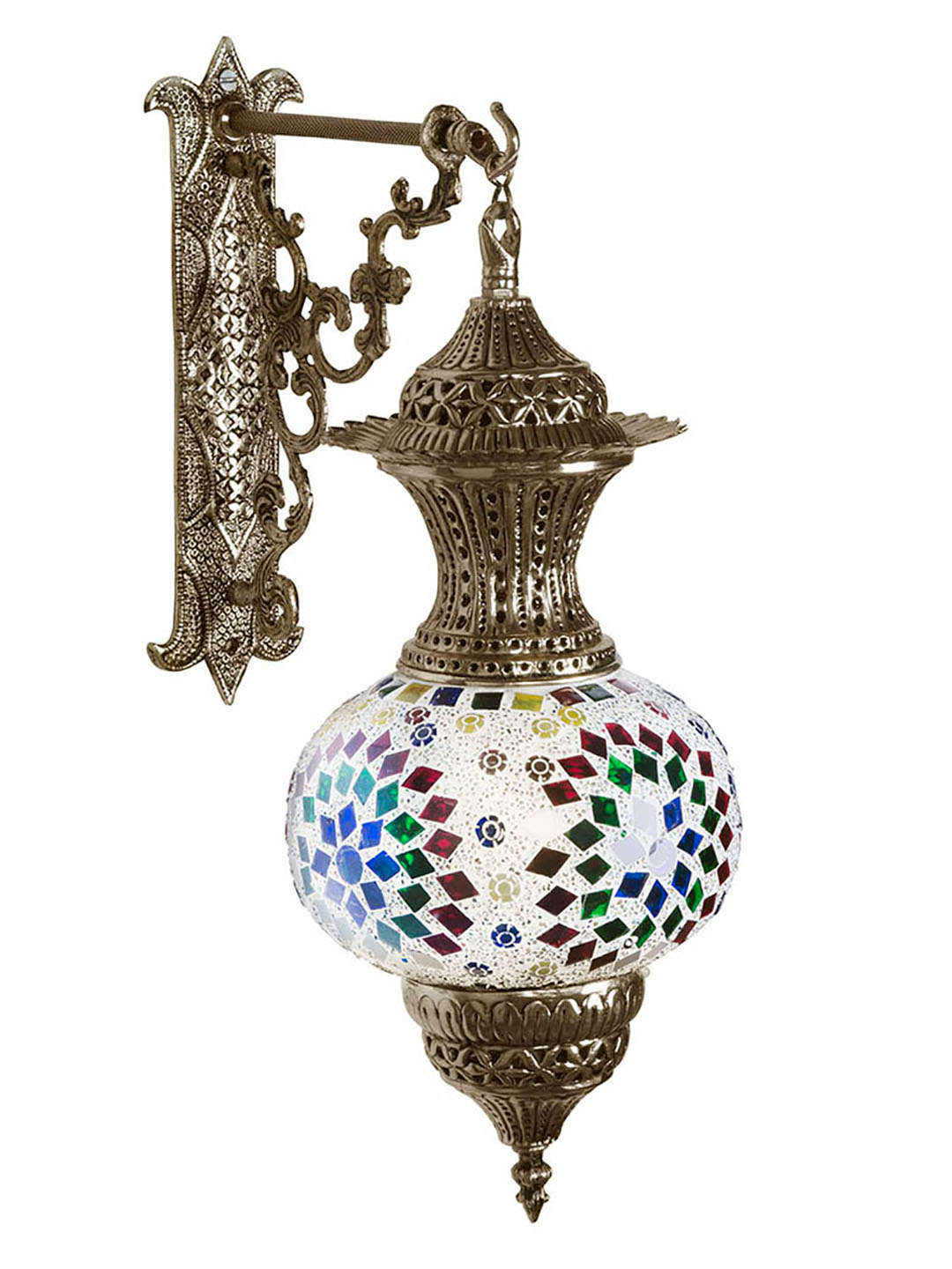 D-70 Turkish Glass Brass Light - Image 3