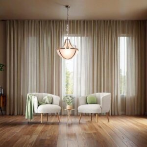 Modern Bowl Pendant Light, Frosted Glass Shade, Antique Brass Chain, Ceiling Mount