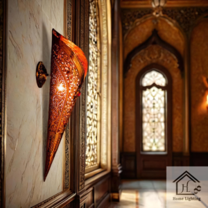 Sun Mashal Small Torch Brass Light Hand Carved