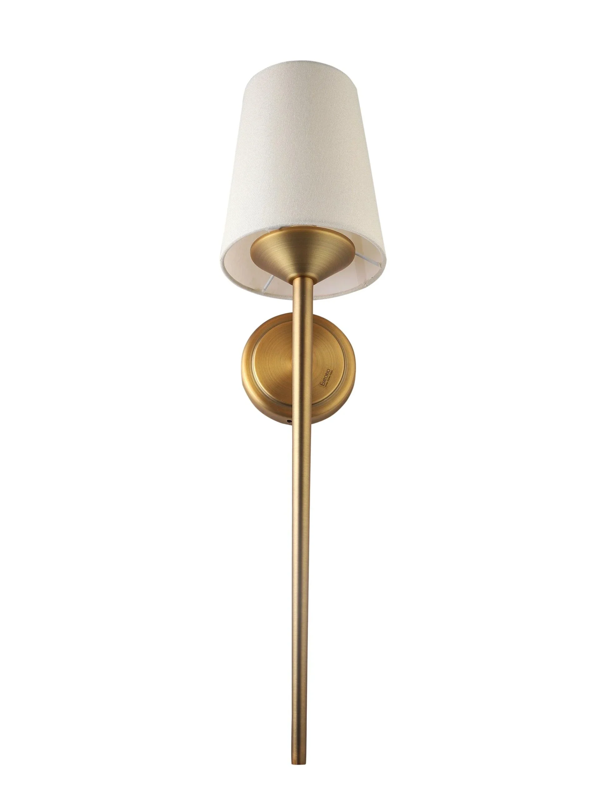 Modern Wall Sconce Light, Brass Finish, White Frost Glass , Up Lighting - Image 5