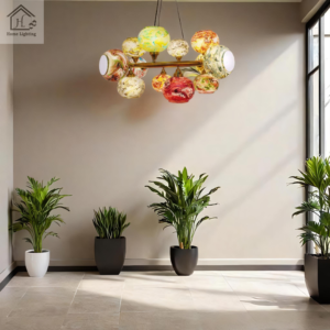 Modern 12 Lights Ring Cluster Chandeiler