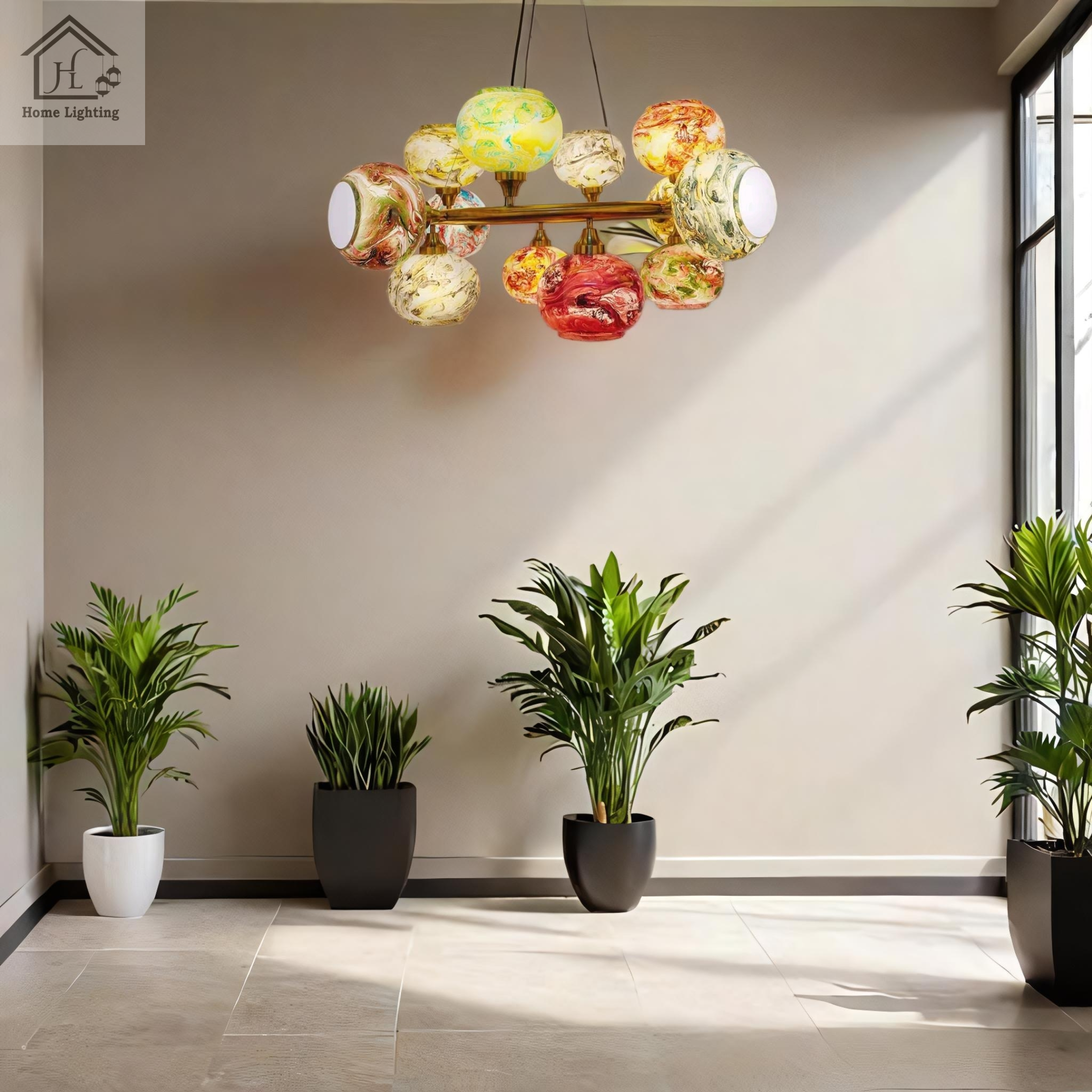 Modern 12 Lights Ring Cluster Chandeiler