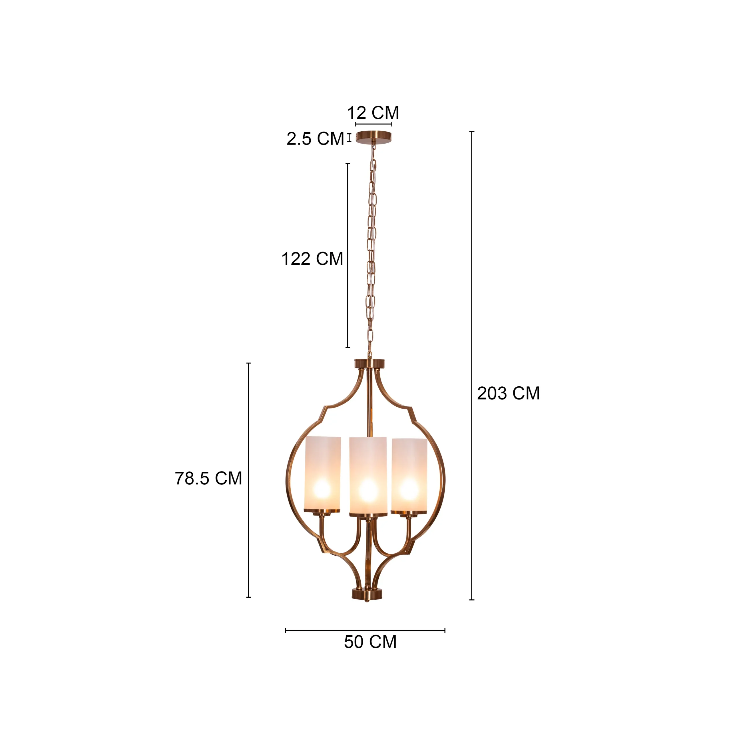 Modern Globe Pendant Light, Frosted Glass Shade, Brass Finish, Contemporary Ceiling Lamp - Image 10