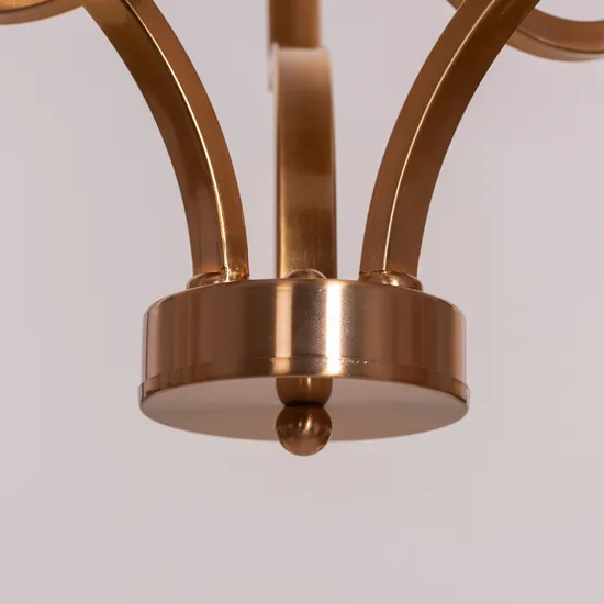Modern Globe Pendant Light, Frosted Glass Shade, Brass Finish, Contemporary Ceiling Lamp - Image 9