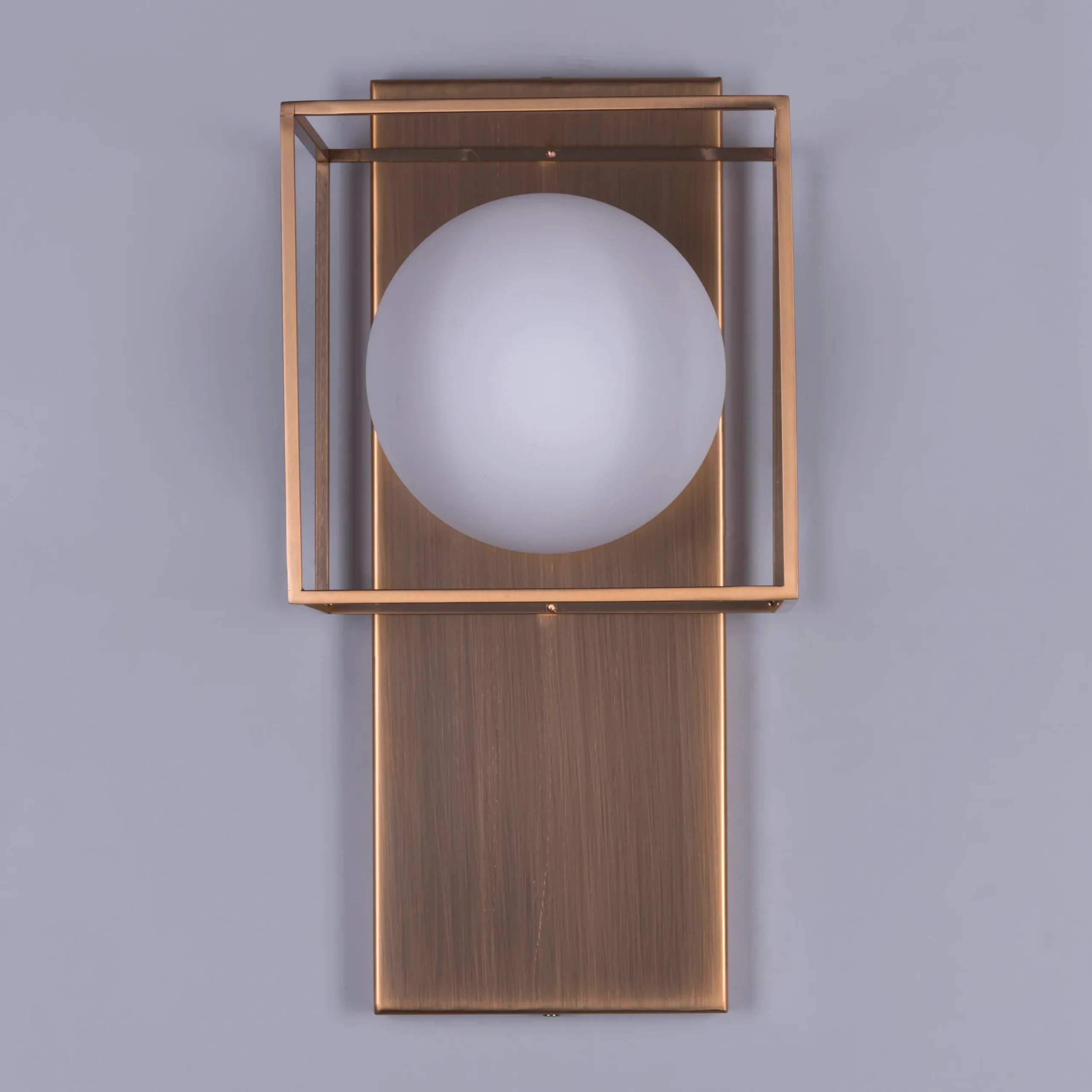 HL Home Lighting Copper Rectangle Cuboid Wall light Fixture - Image 4