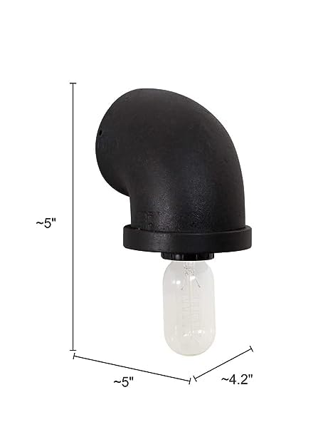 Fancy Glass Light Metal Fitting Fixture Elbow - Image 3