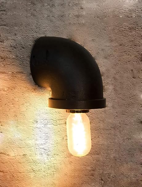 Fancy Glass Light Metal Fitting Fixture Elbow