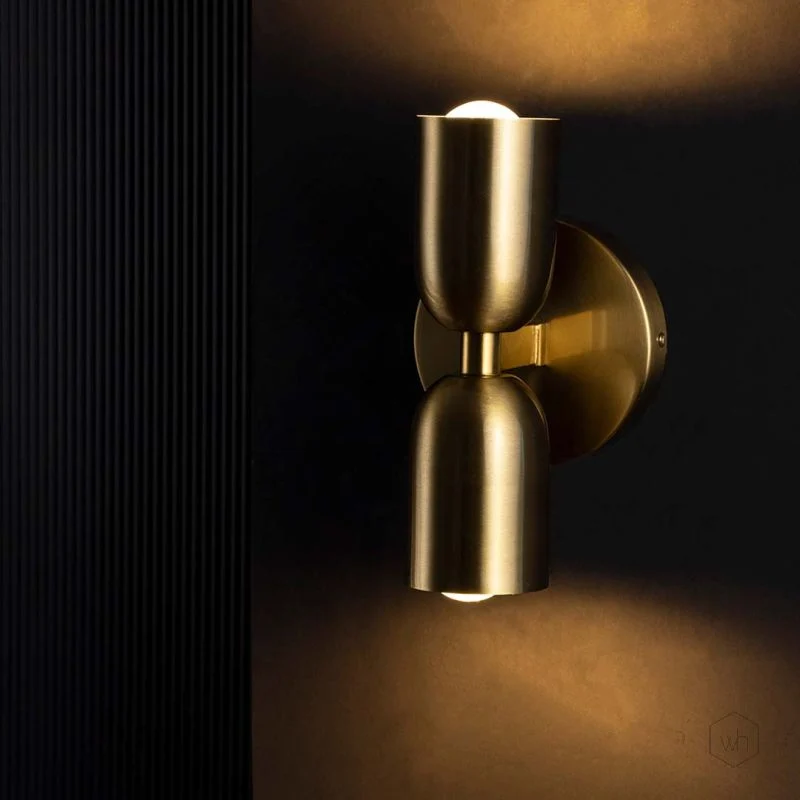 Modern Brass Hourbowl Wall Sconce - Image 5