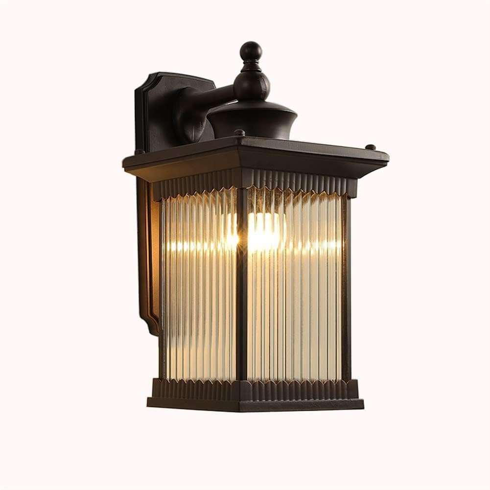 Outdoor Black Finish Half-Shade Wall Light - Image 7