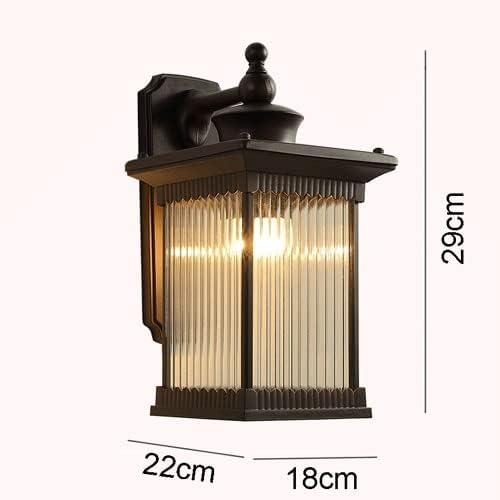 Outdoor Black Finish Half-Shade Wall Light - Image 5
