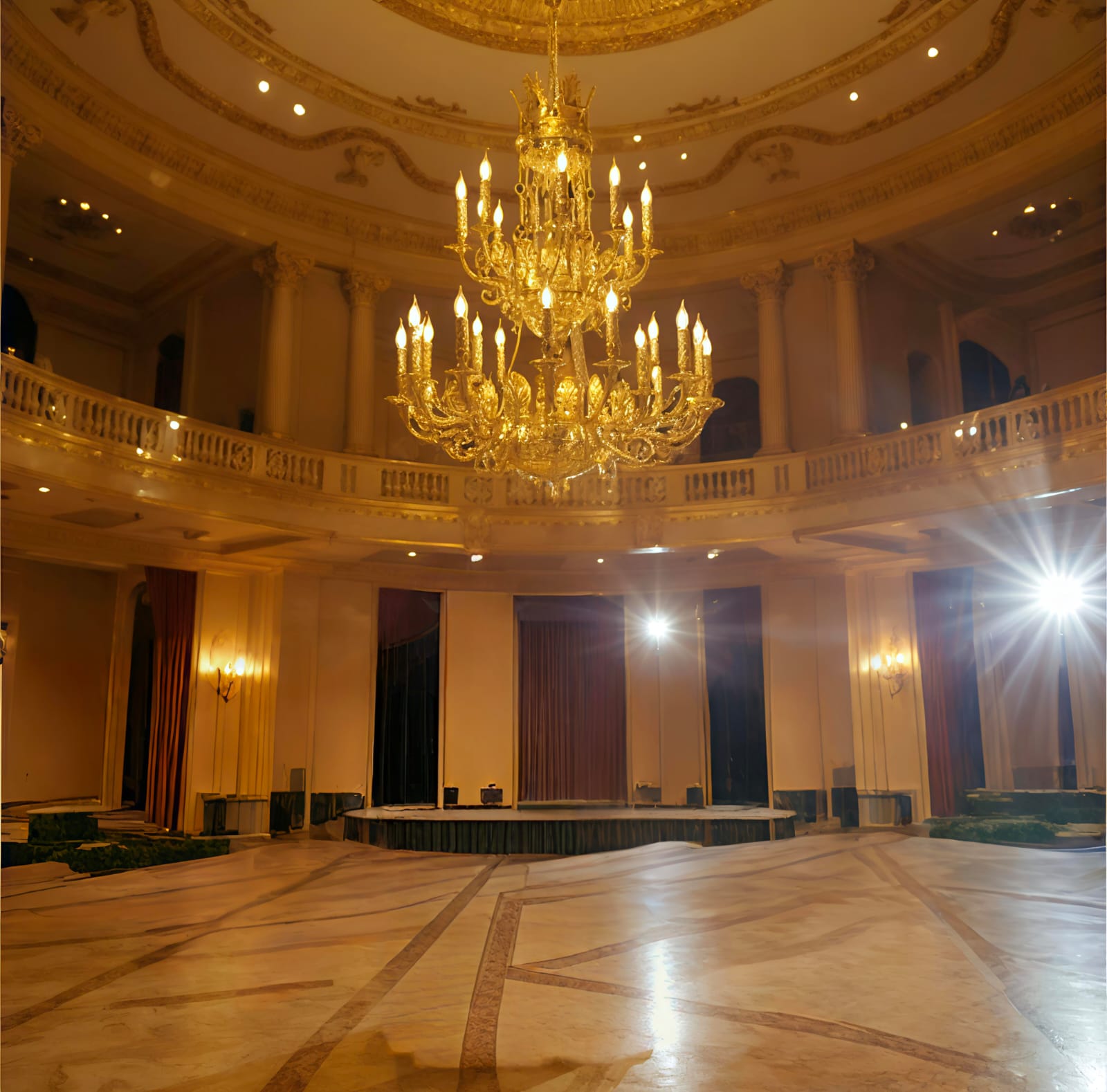 Luxury Gold Brass Chandelier, 3-Tier, 150 cm Height x 60 cm Width, Traditional Victorian Style - Image 5