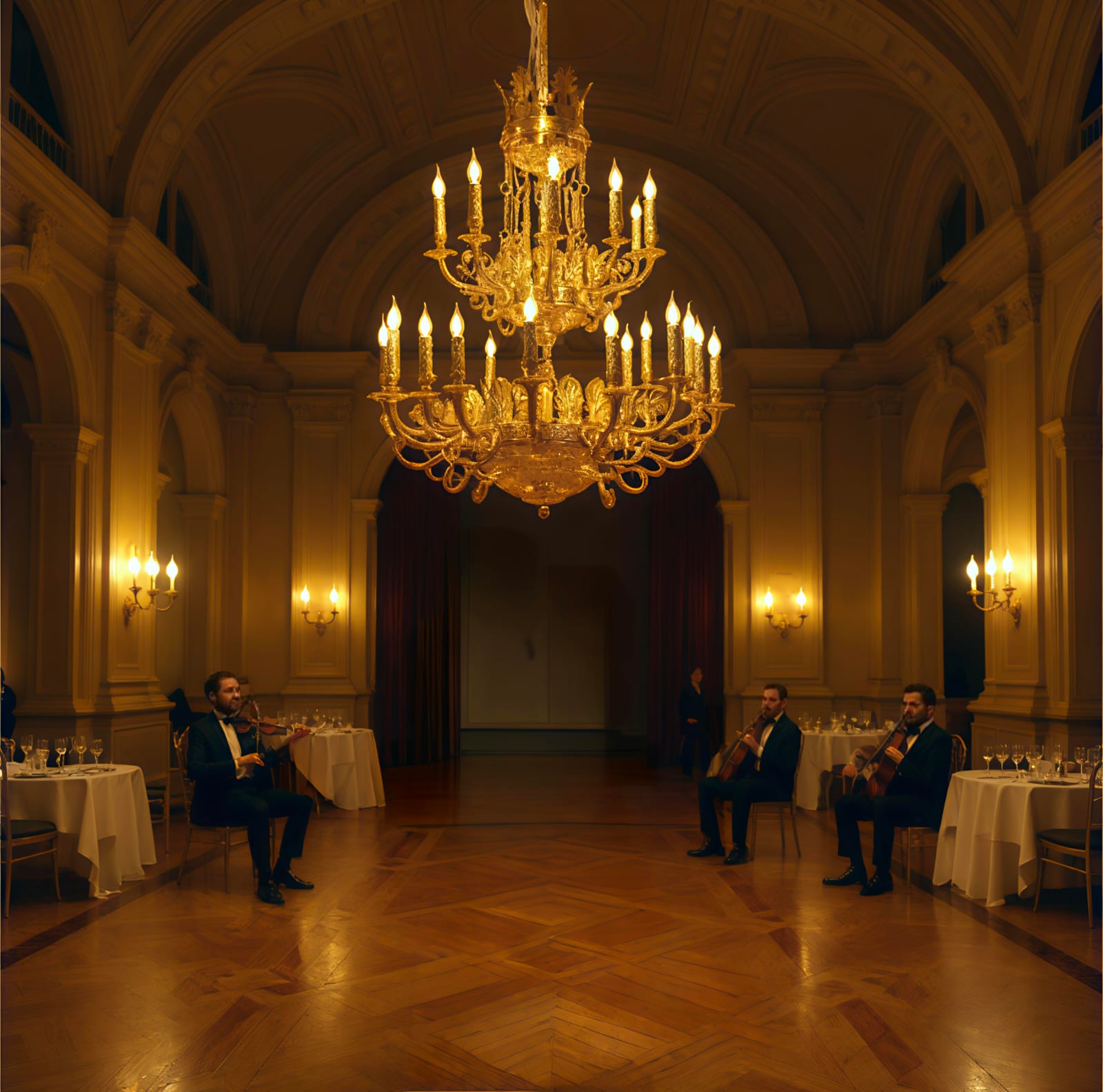 Luxury Gold Brass Chandelier, 3-Tier, 150 cm Height x 60 cm Width, Traditional Victorian Style - Image 6