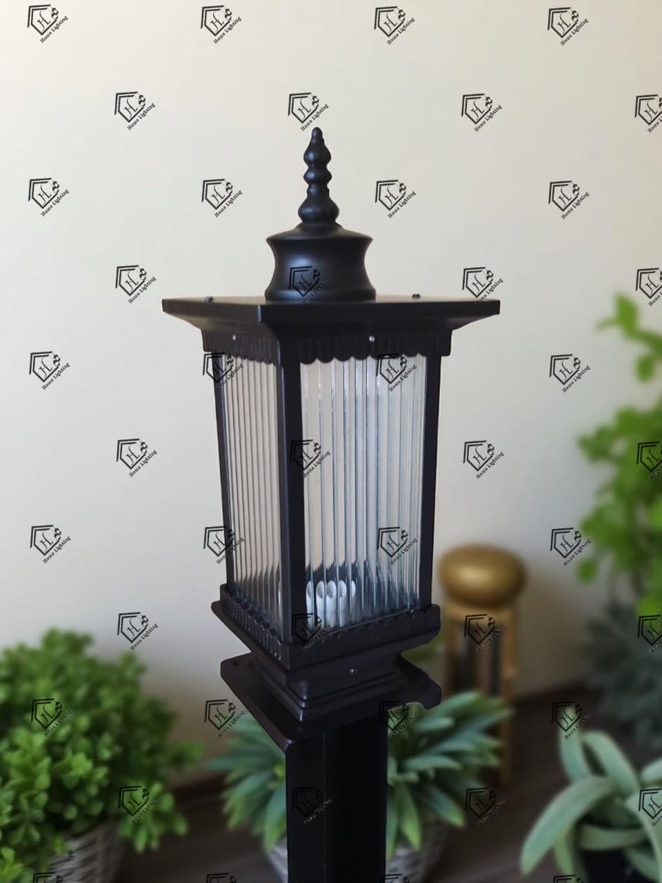 HL HOMELIGHTING Outdoor Wall Lantern Light, Brown Finish, Gate Light GATE LAMP
