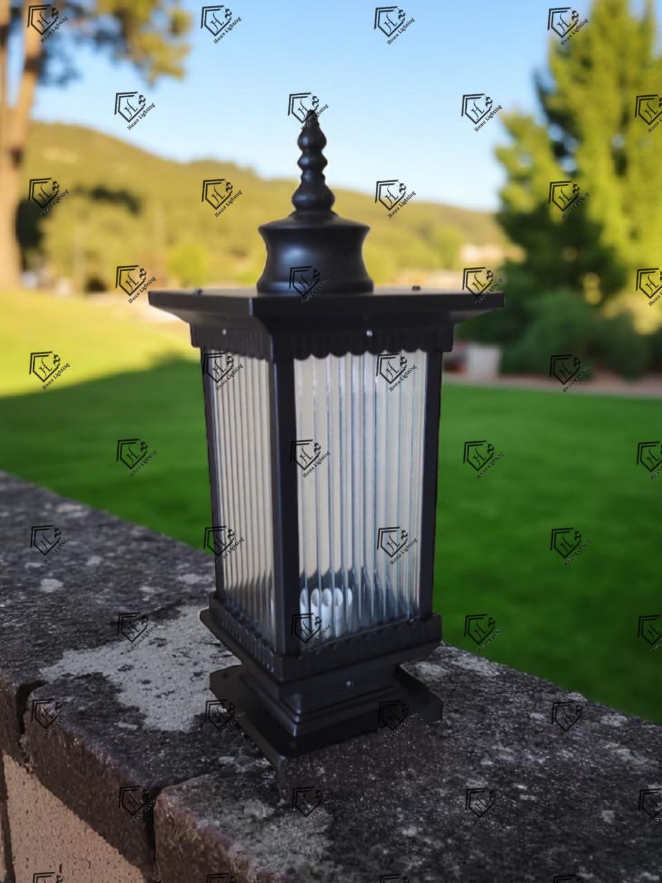 HL HOMELIGHTING Outdoor Wall Lantern Light, Brown Finish, Gate Light GATE LAMP - Image 2