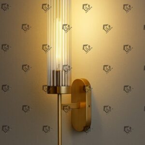 Golden Mini Torchiere Wall Sconce