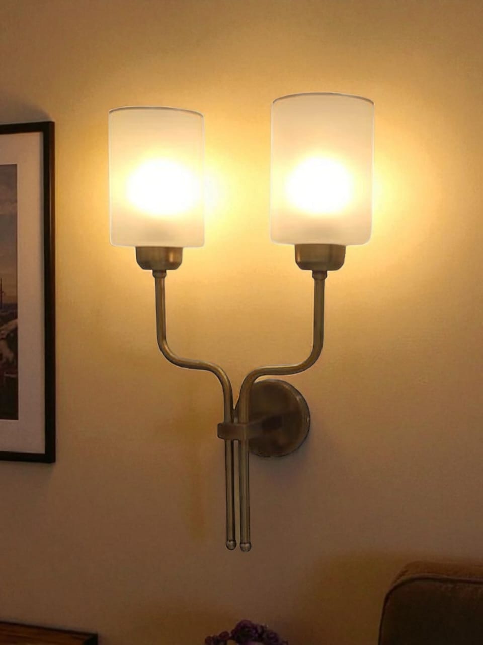 🪔 Premium Vintage Wall Light - Dual Arm Chandelier Style - Image 2