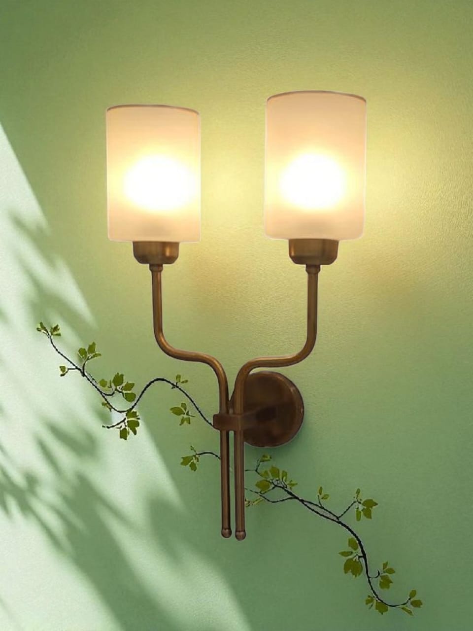 🪔 Premium Vintage Wall Light - Dual Arm Chandelier Style