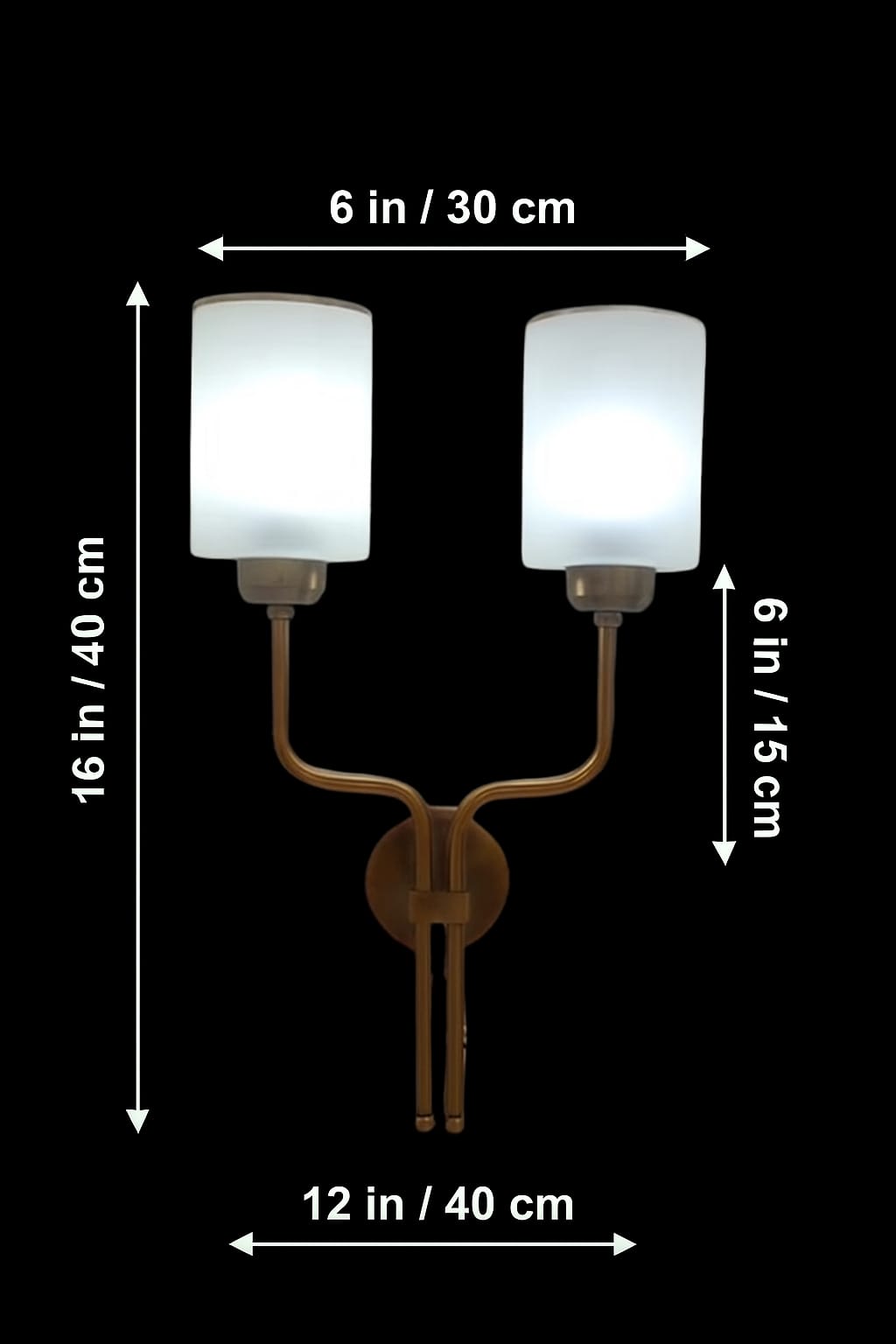 🪔 Premium Vintage Wall Light - Dual Arm Chandelier Style - Image 7